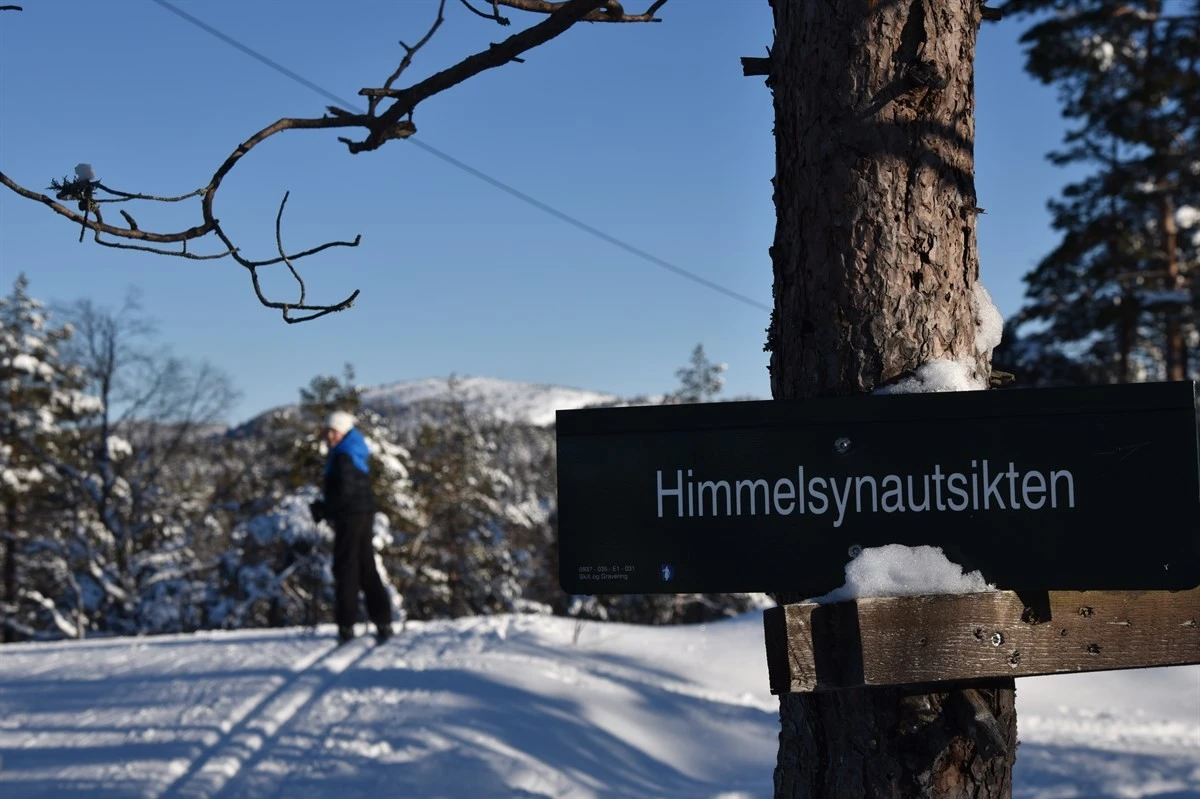 Himmelsyna er en populær destinasjon på ski Galleribilde