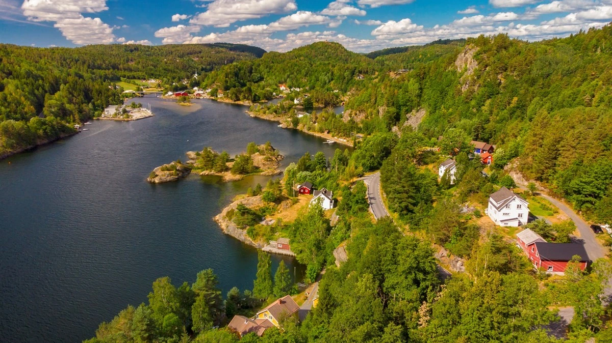 Dronebilde. Galleribilde