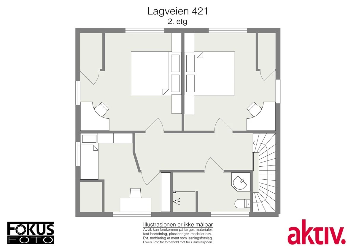 Planskisse 2. etasje. Galleribilde