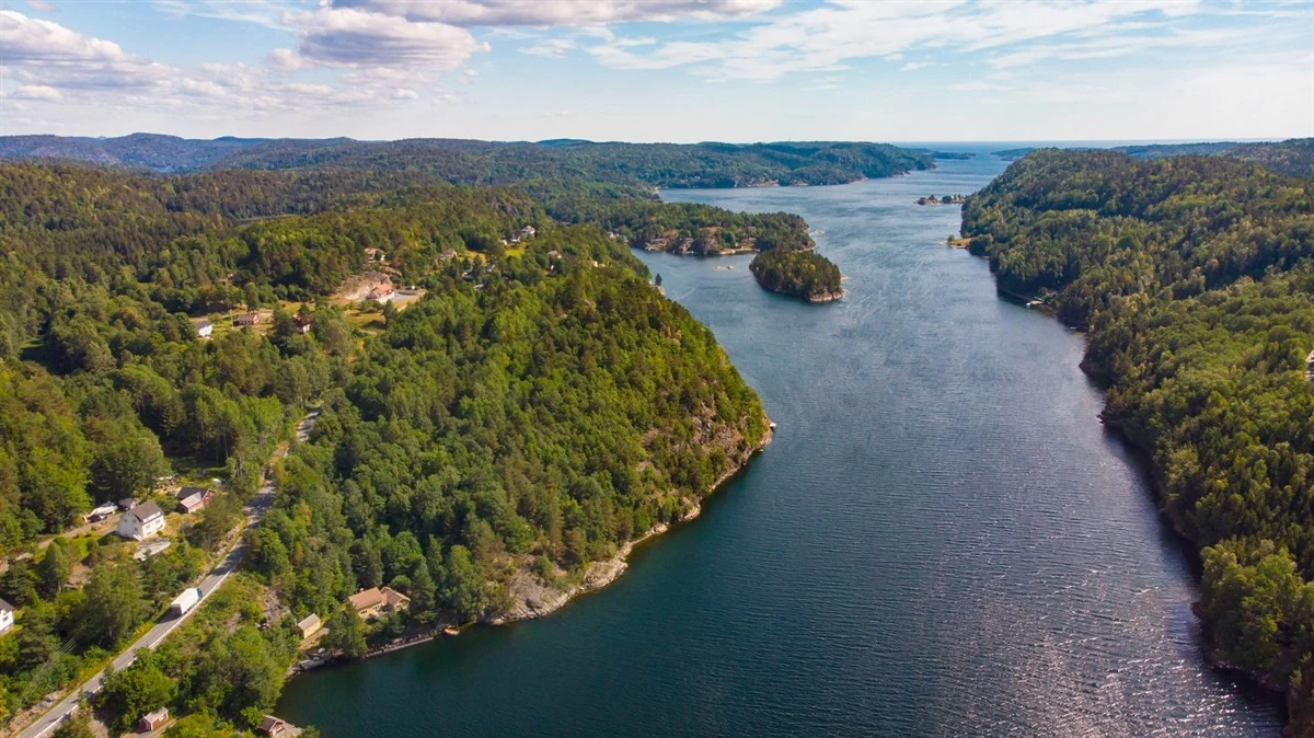 Dronebilde. Galleribilde