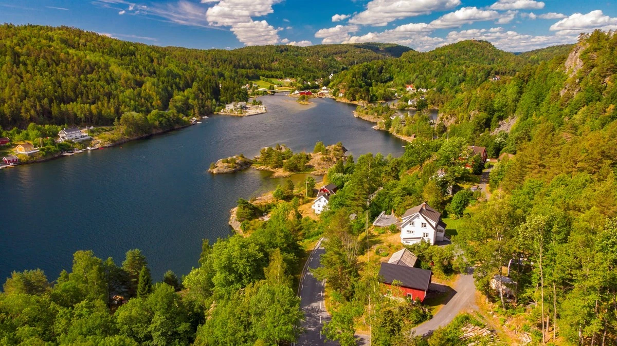 Dronebilde. Galleribilde