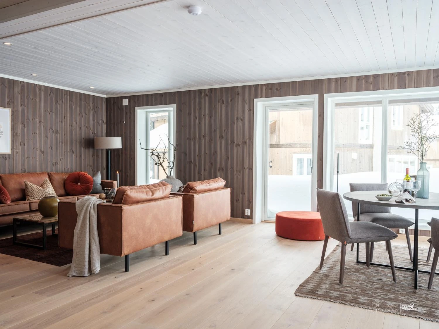 Bilde fra tilsvarende hytte - utstyrsnivået på avbildet hytte avviker noe da det her er gjort tilvalg Galleribilde