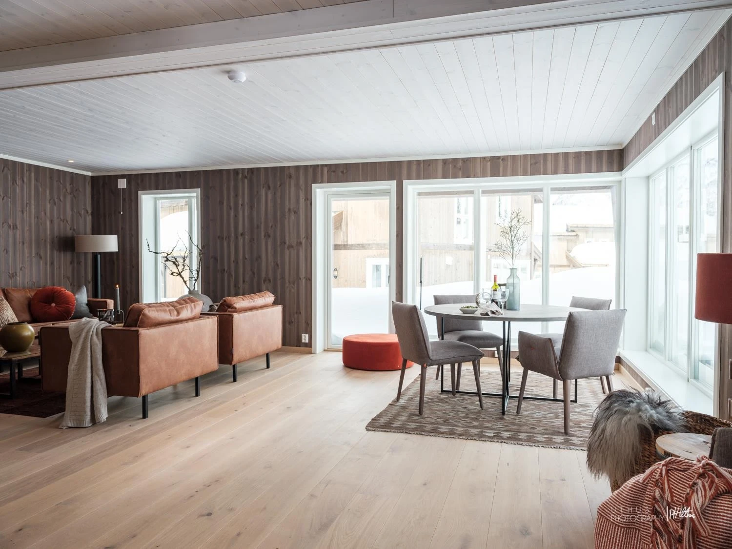 Bilde fra tilsvarende hytte - utstyrsnivået på avbildet hytte avviker noe da det her er gjort tilvalg Galleribilde