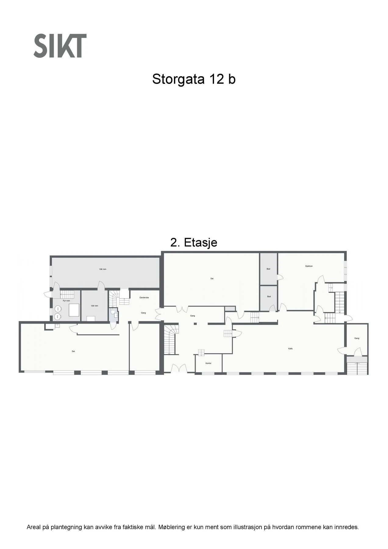 Storgata 12 b - 2D - 2. Etasje - Letterhead Galleribilde