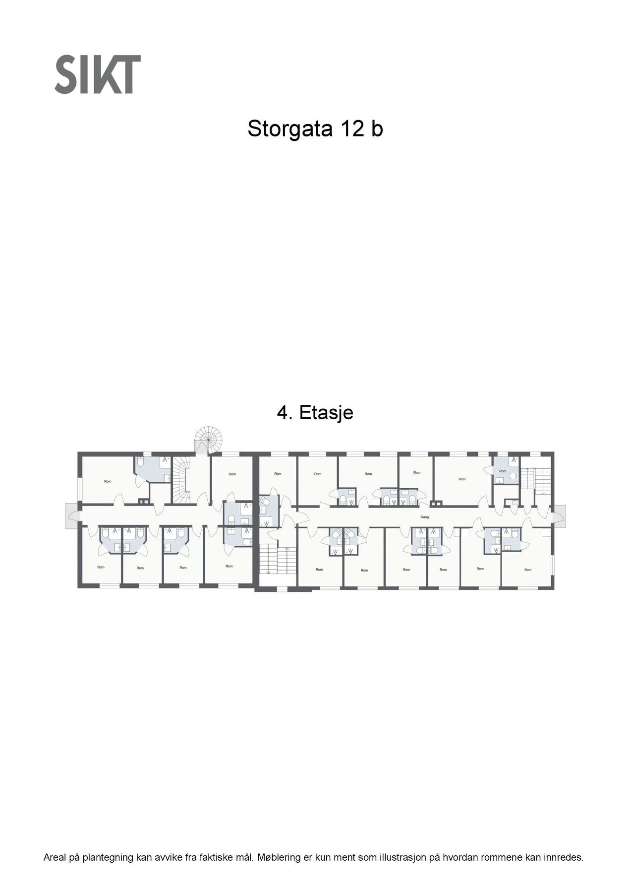 Storgata 12 b - 2D - 4. Etasje - Letterhead Galleribilde