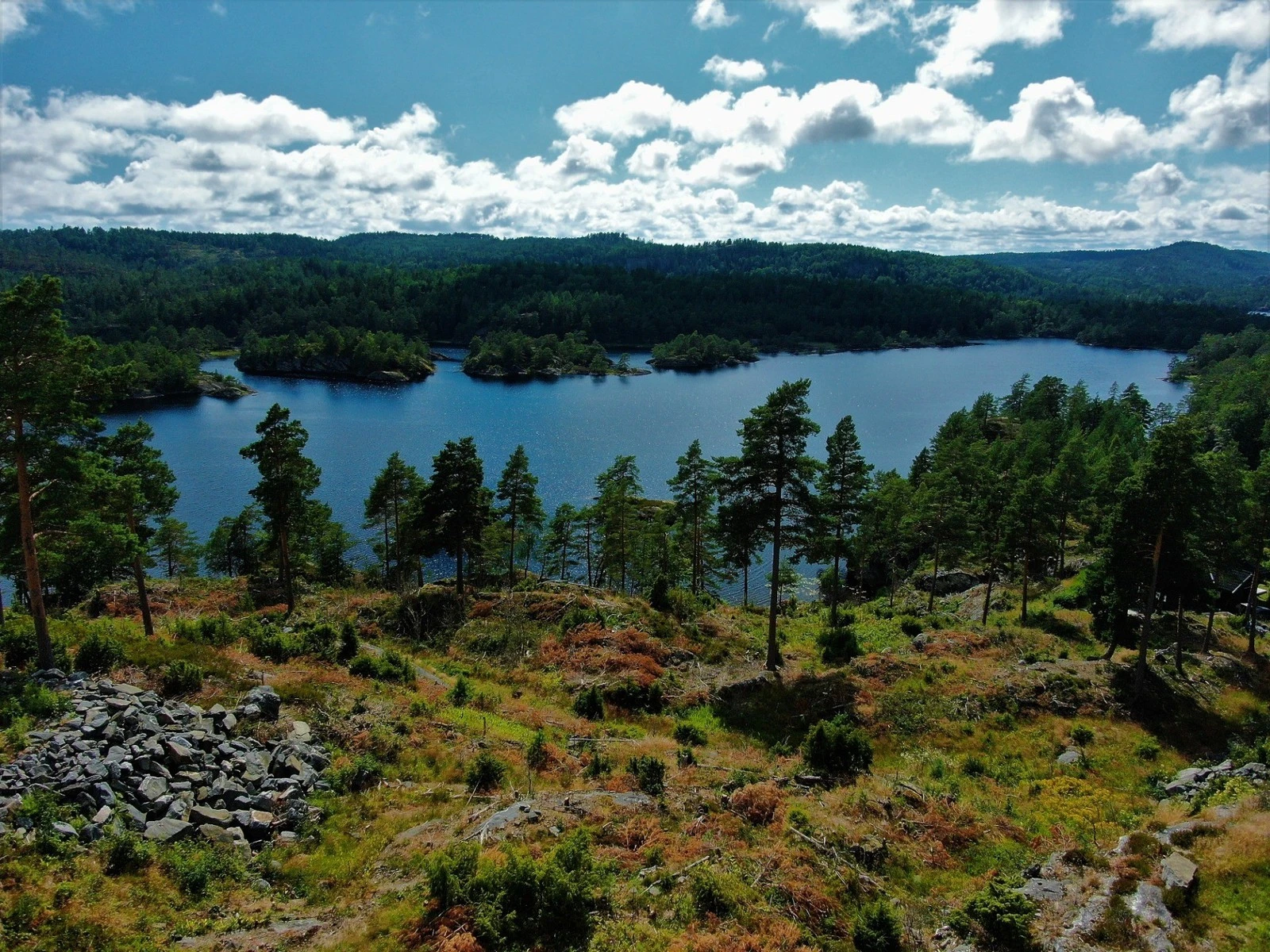 Okseliene hyttefelt utsikt Skarvann Galleribilde
