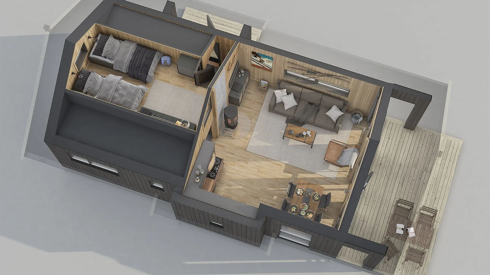 Illustrasjon plan hems Galleribilde