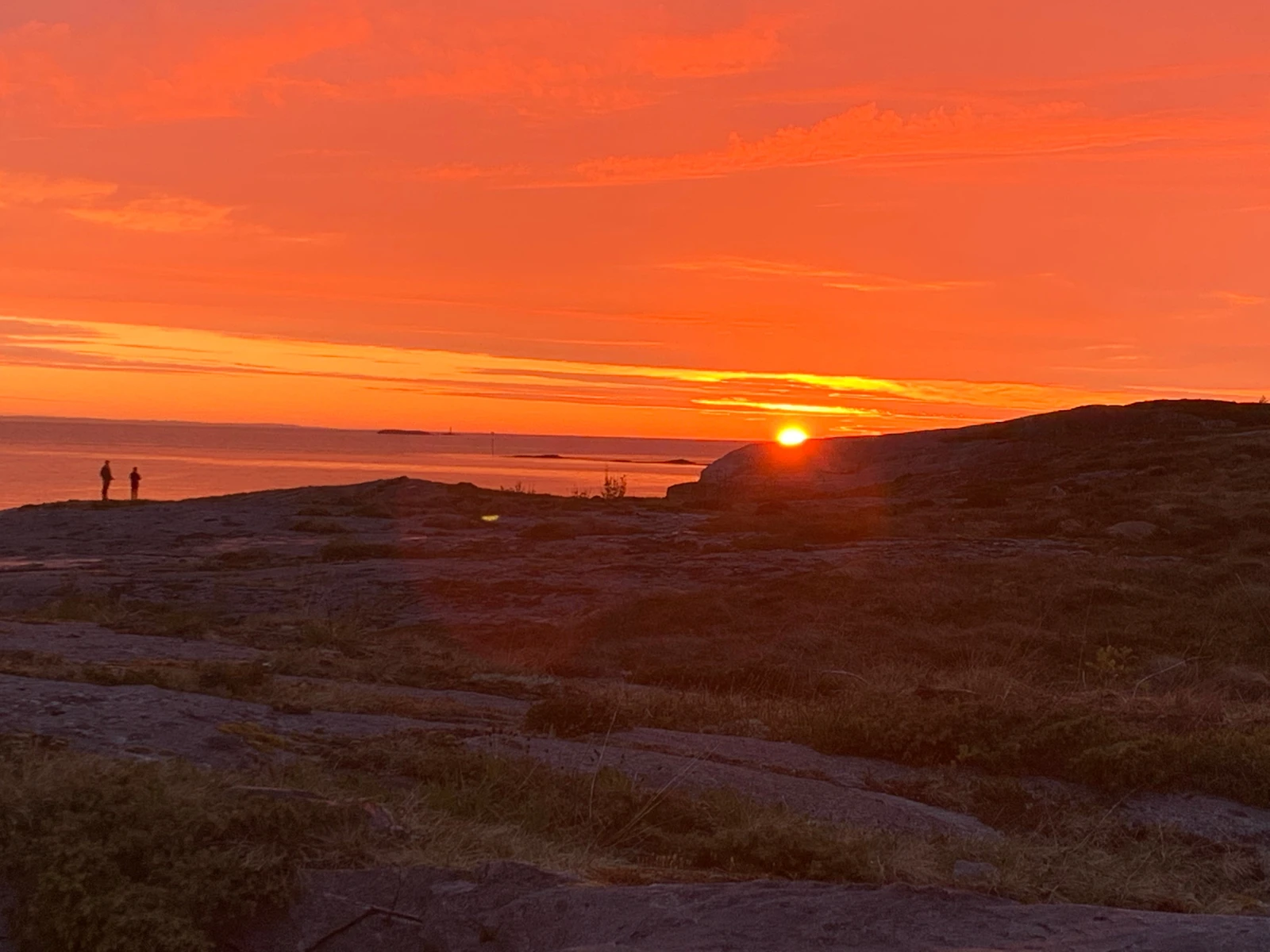 Fantastiske solnedganger over Ramsøyfjorden og Trondheimsleia Galleribilde