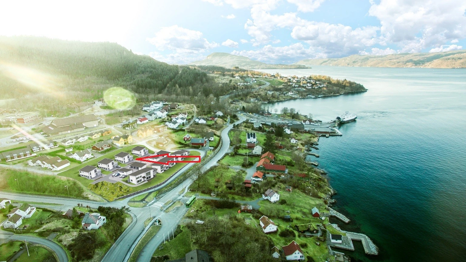 Beliggenhet sentralt på Hjelmeland Galleribilde