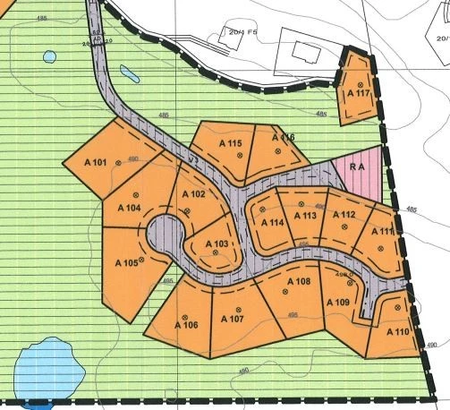 Oversikt tomter Galleribilde