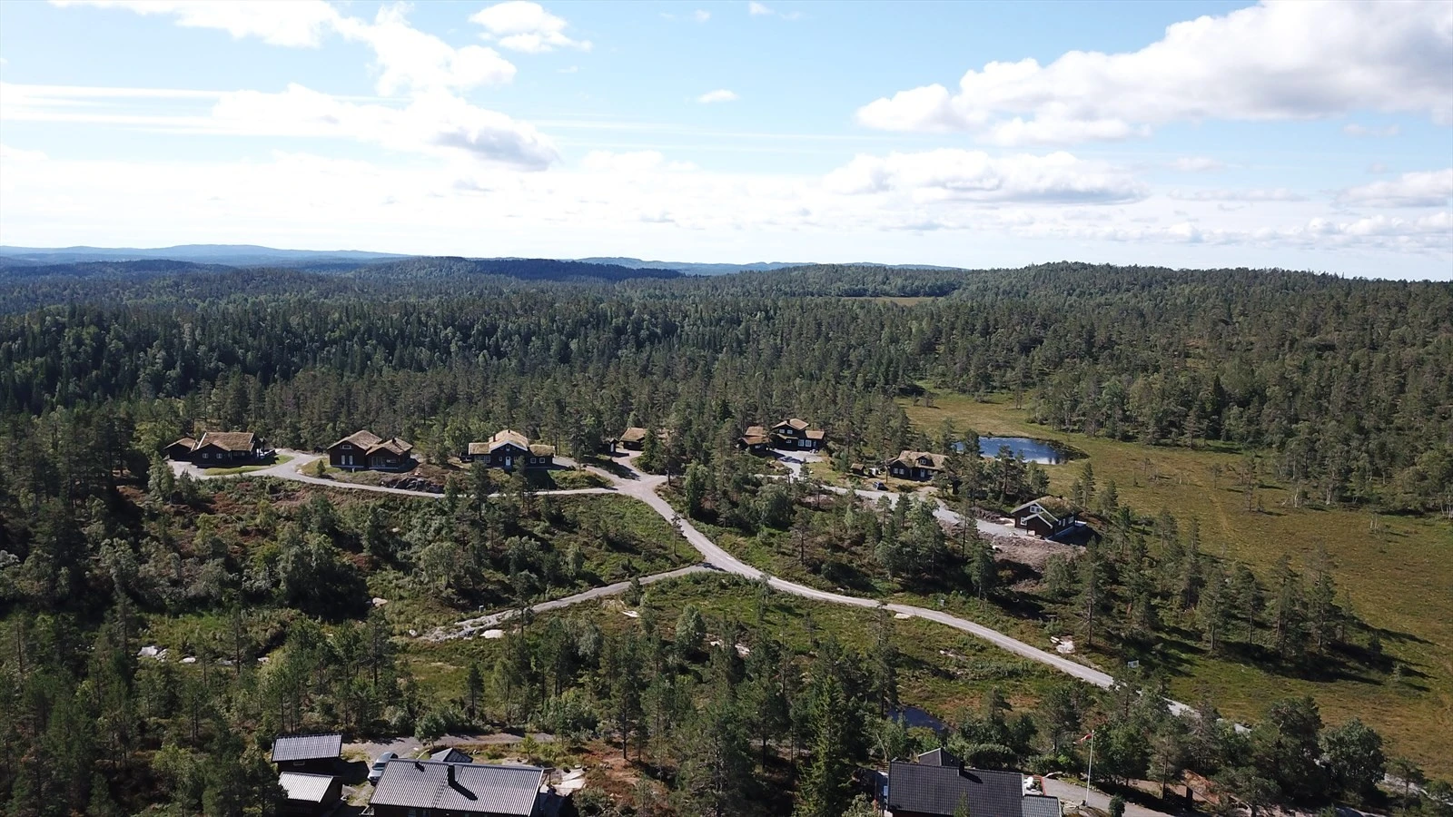 Sommerstid er det fin badeplass ved Grastjønn Galleribilde