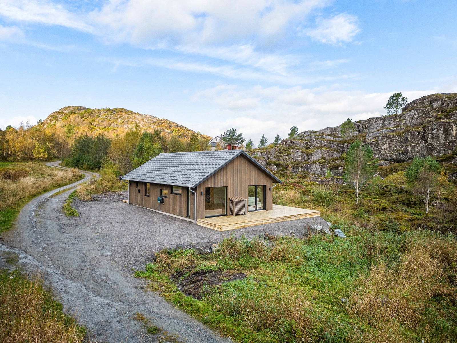 Hytta ligger i blindveg Galleribilde