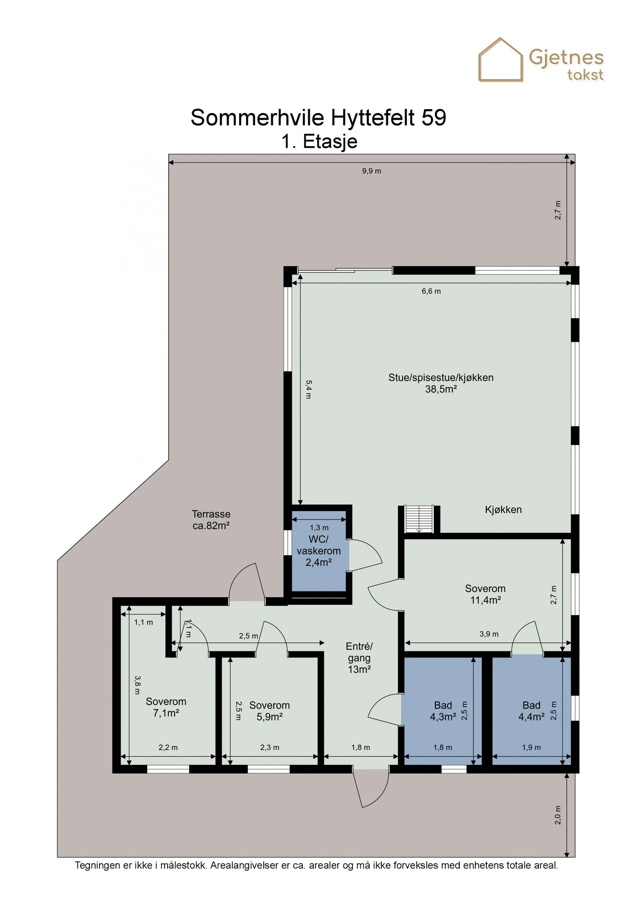 Planskisse Galleribilde