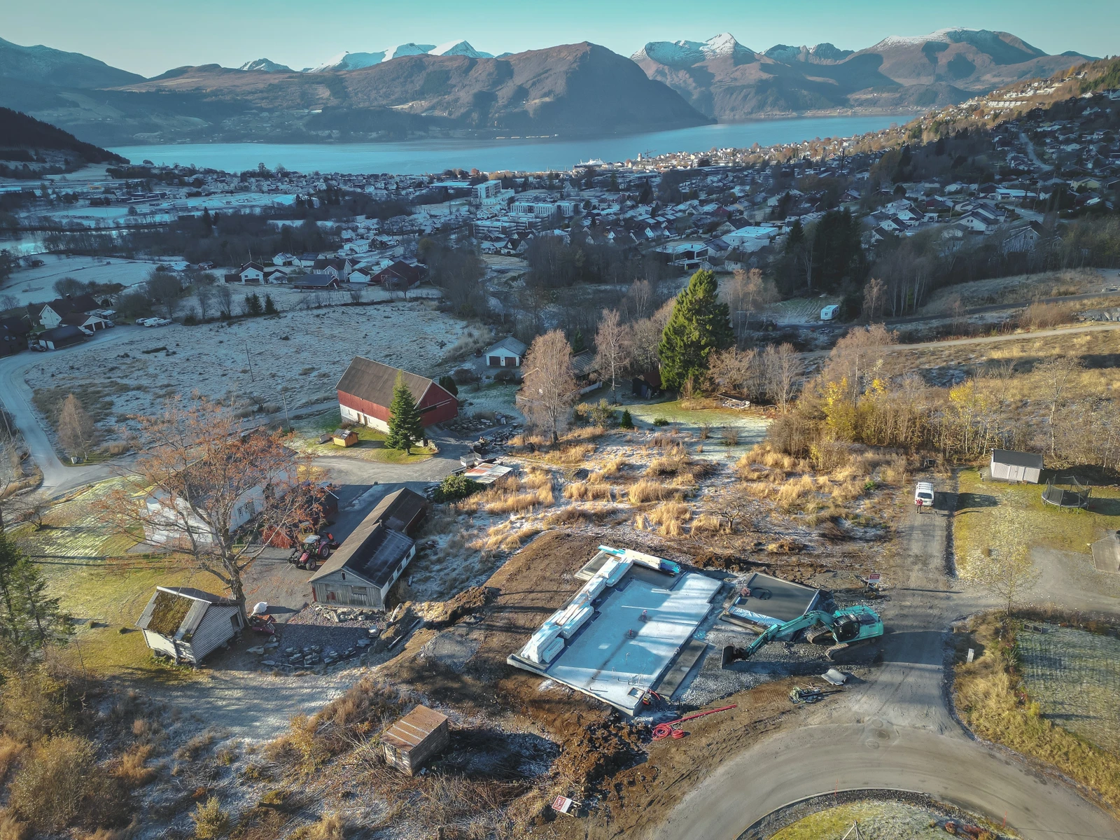 Utbygging av nabotomter er allereie igong Galleribilde