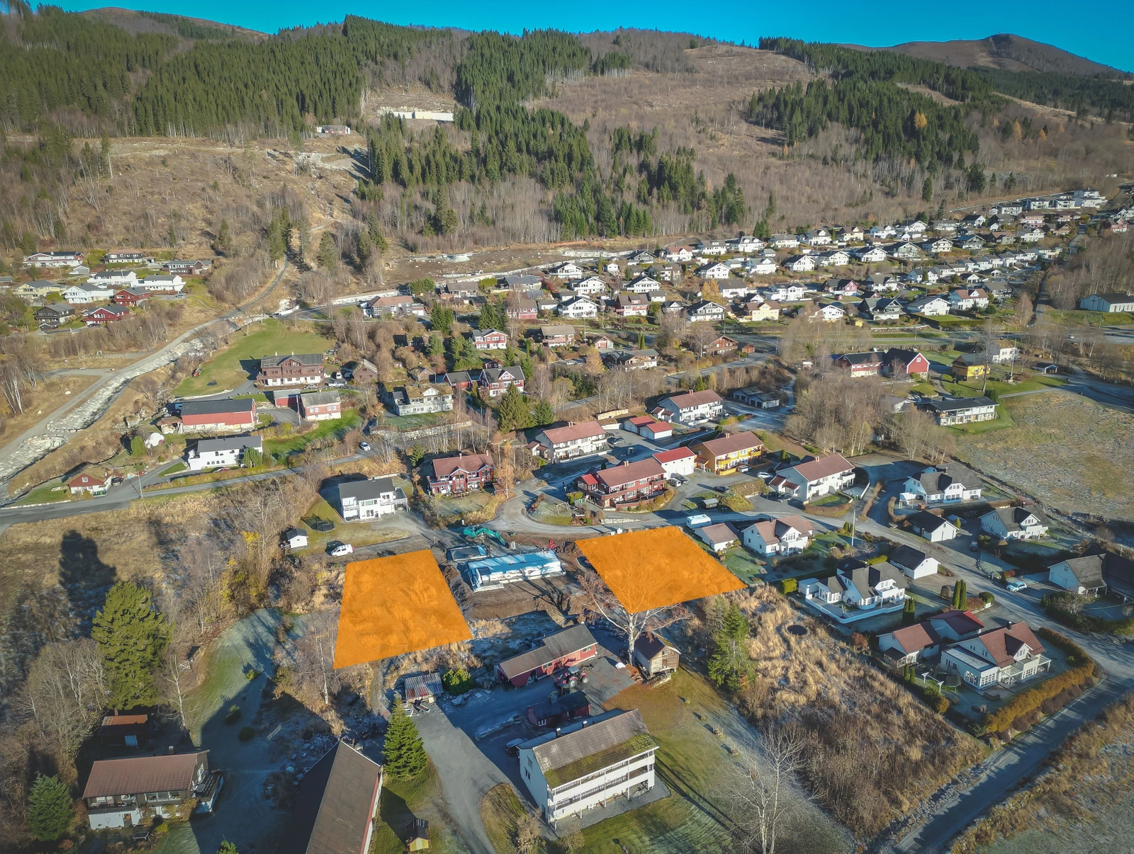 Nokre av tomtene ligg i Vidjevegen Galleribilde