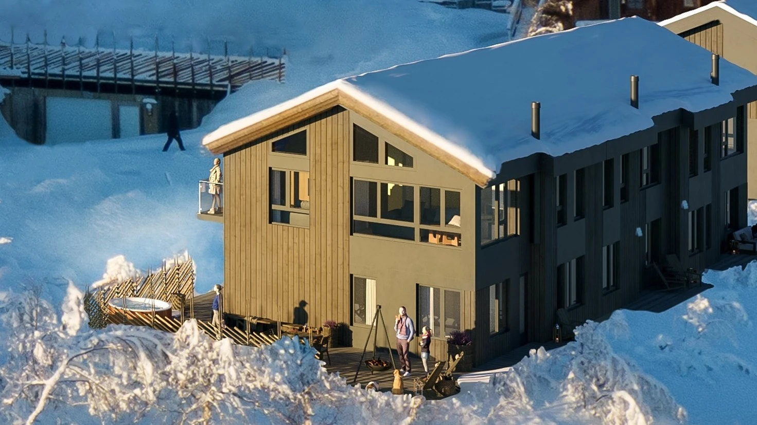 Endeleilighet, meget god beliggenhet og stor usjenert uteplass - illustrasjon Galleribilde