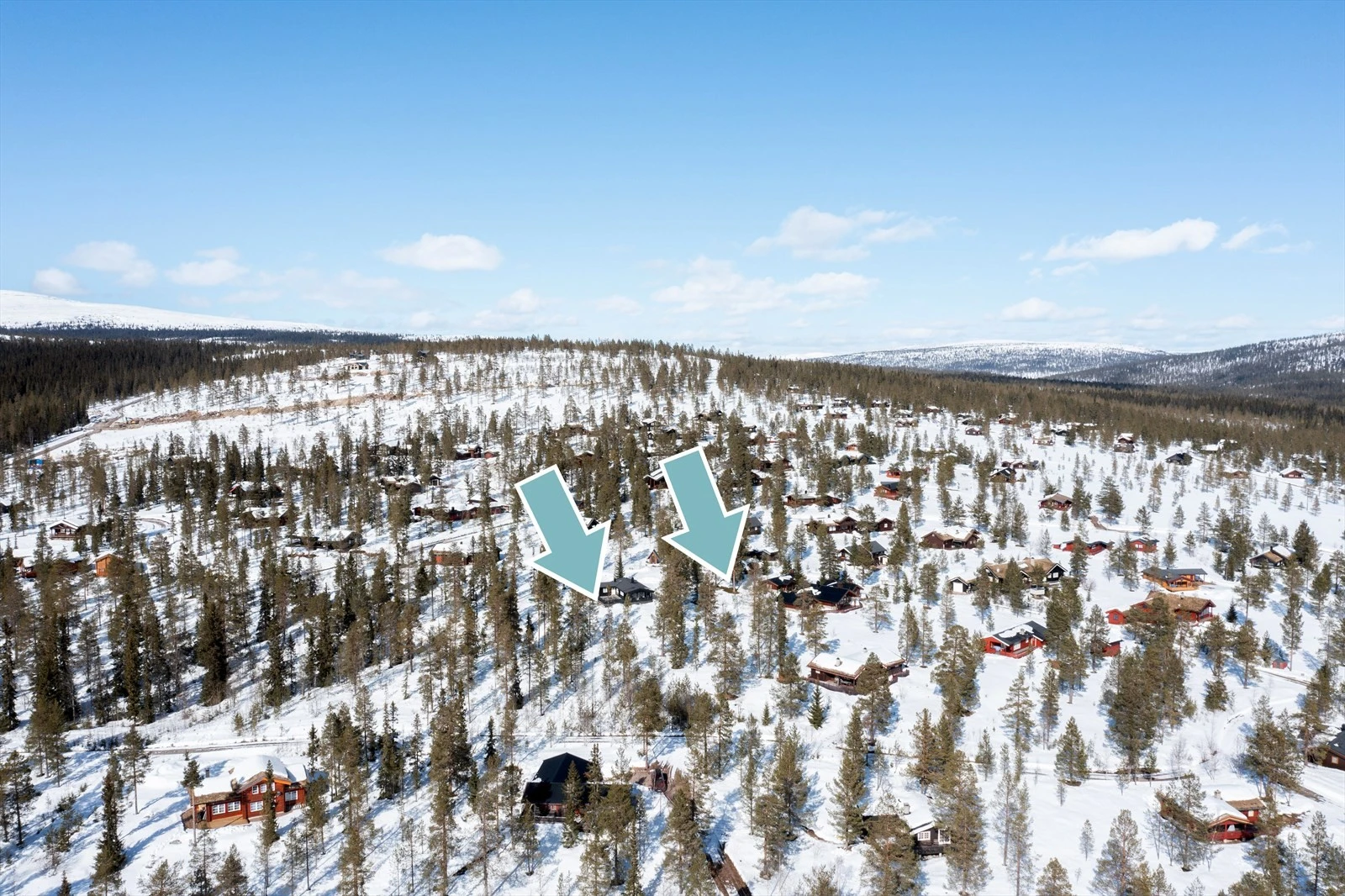 Dronefoto tomt 204 og 205. Galleribilde