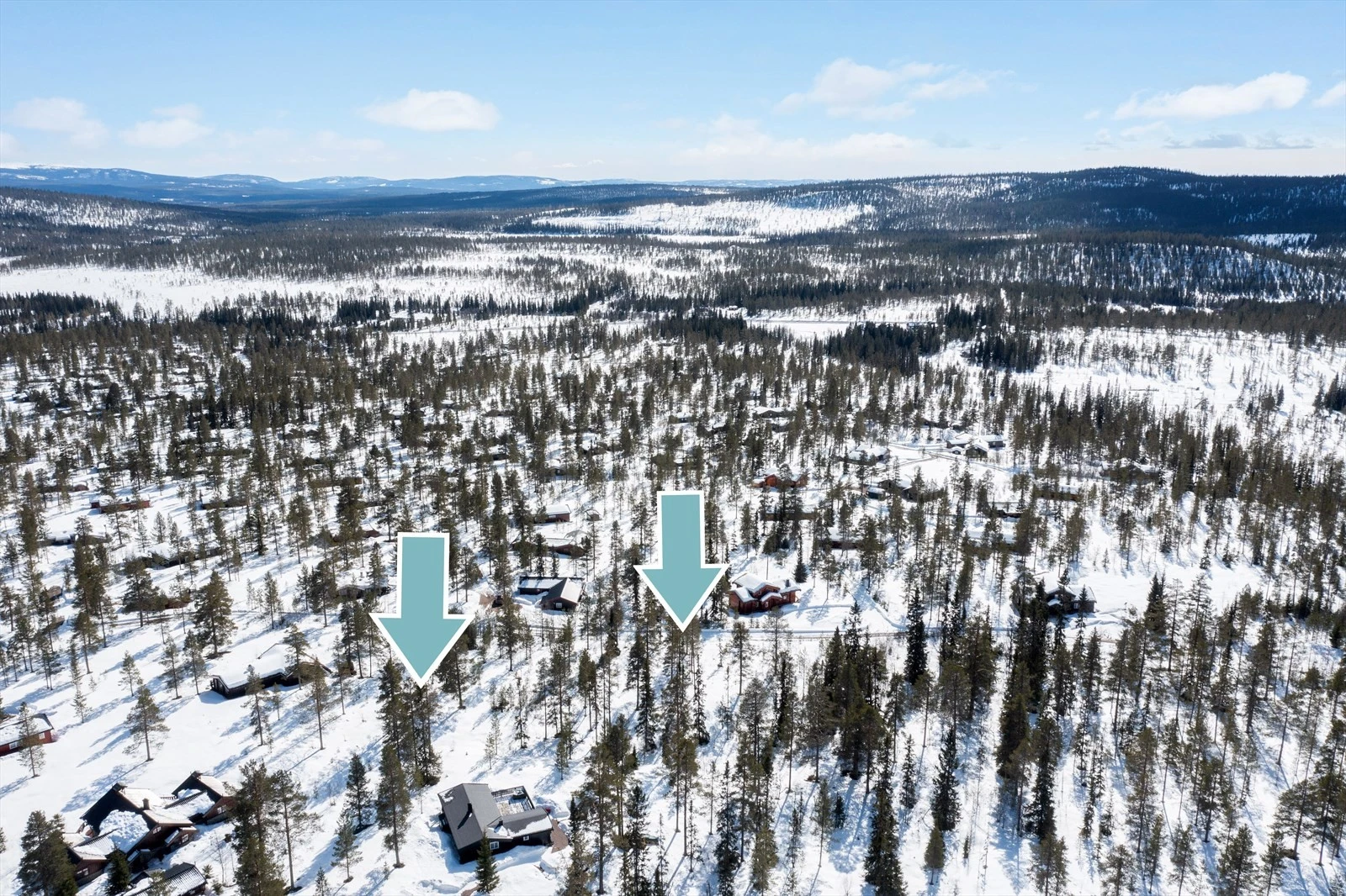 Dronefoto tomt 204 og 205 Galleribilde