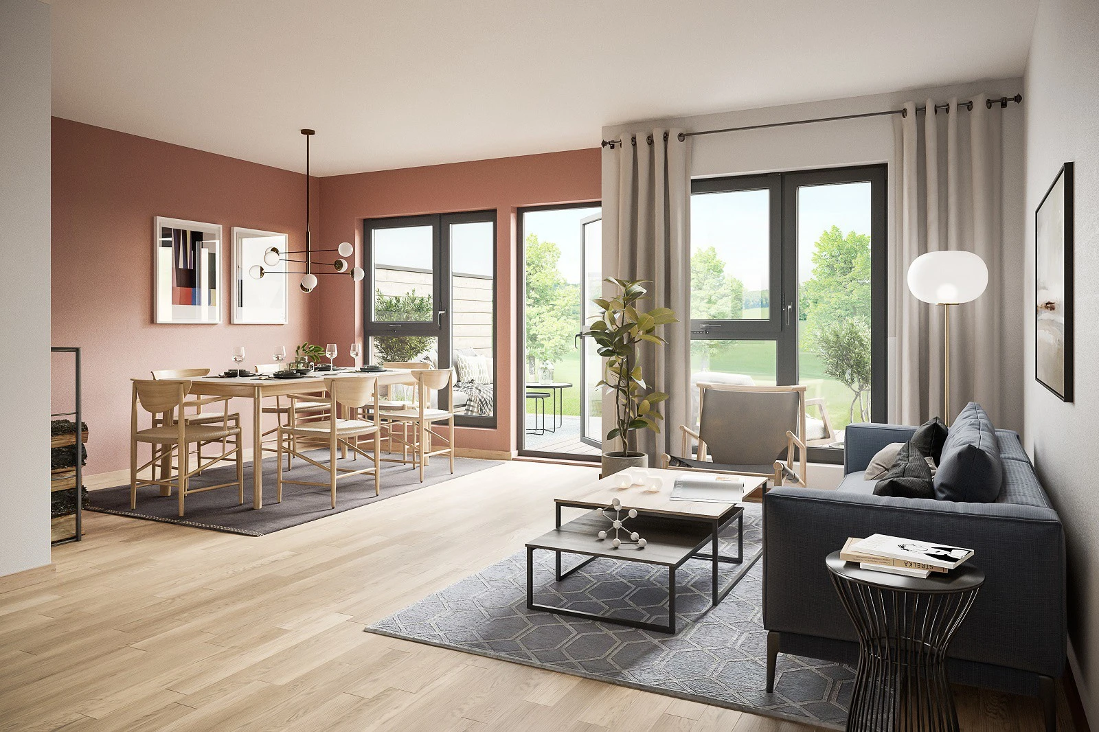 Stue og oppholdsrom i 2 etg hus 12-17 Galleribilde