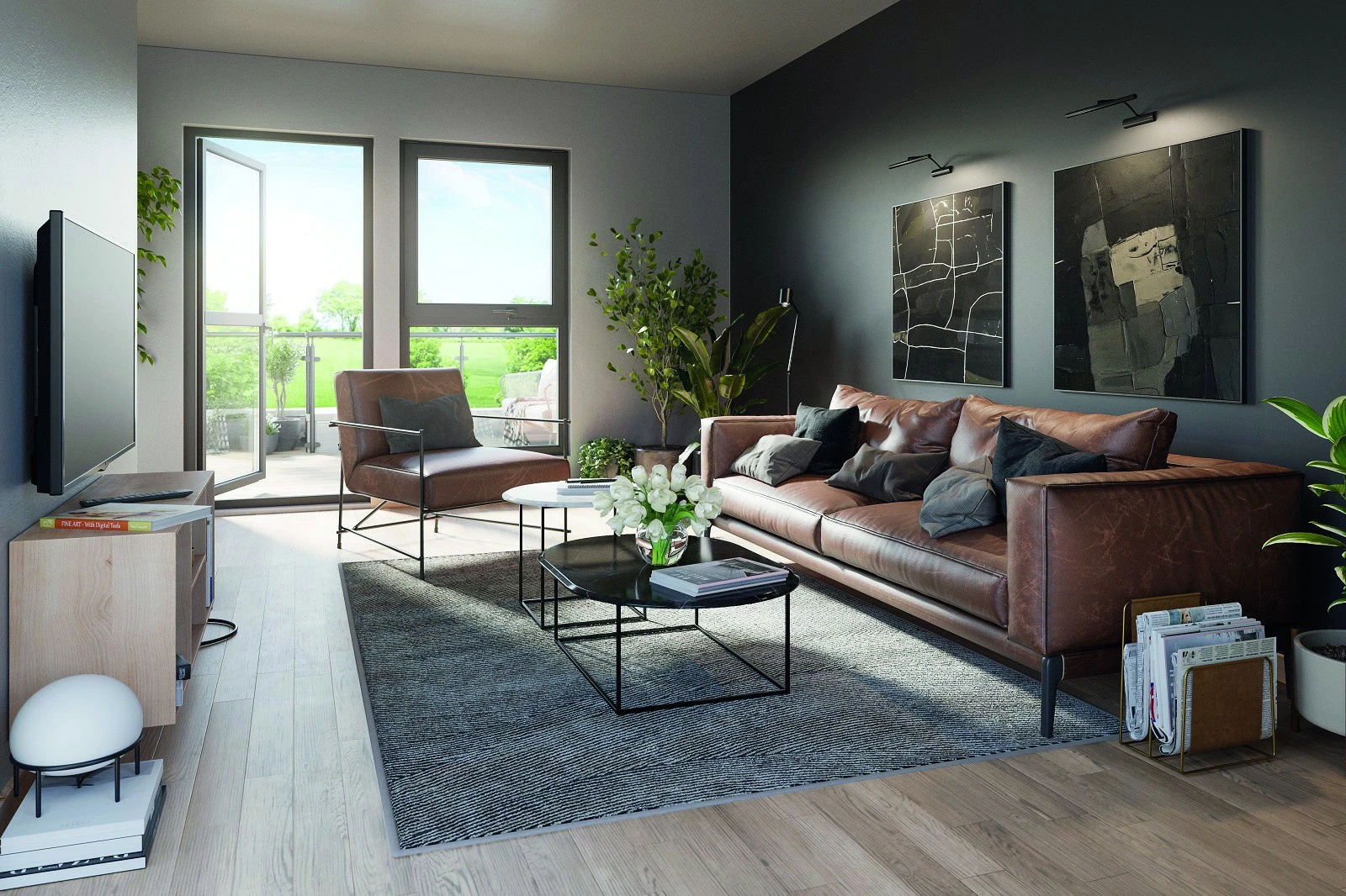 Loftstue Galleribilde