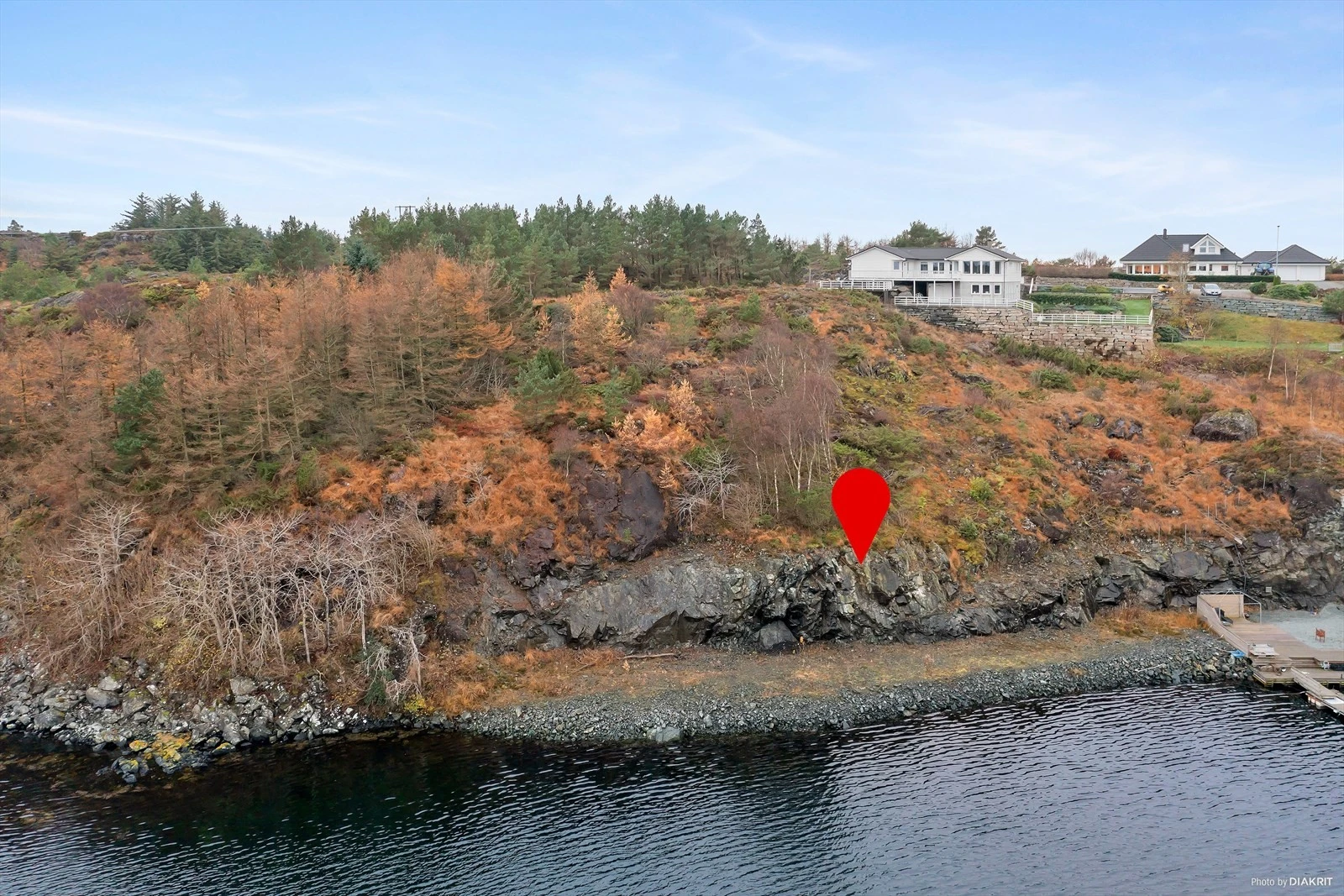 Planert nausttomt - se neste bilde for mer nøyaktig tomtegrense Galleribilde