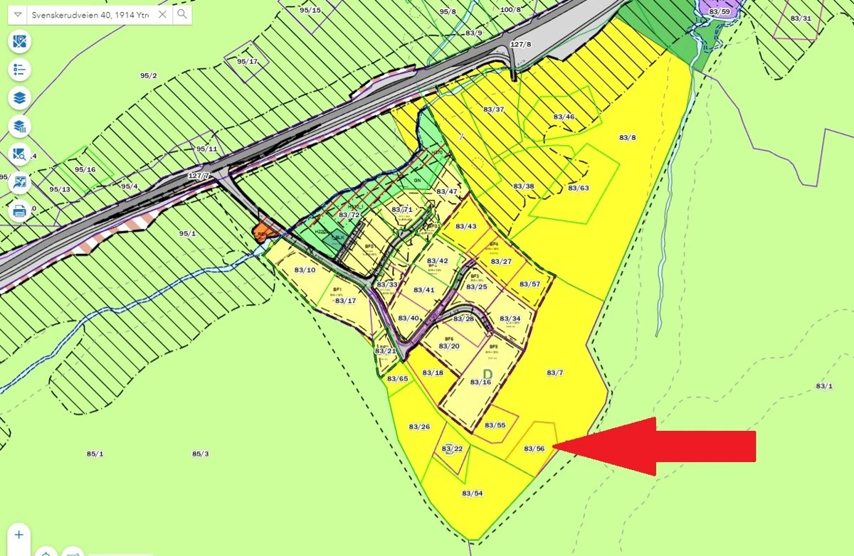 Eiendommen er avsatt til fremtidig boligbebyggelse i kommuneplanen 2015-2027 Galleribilde