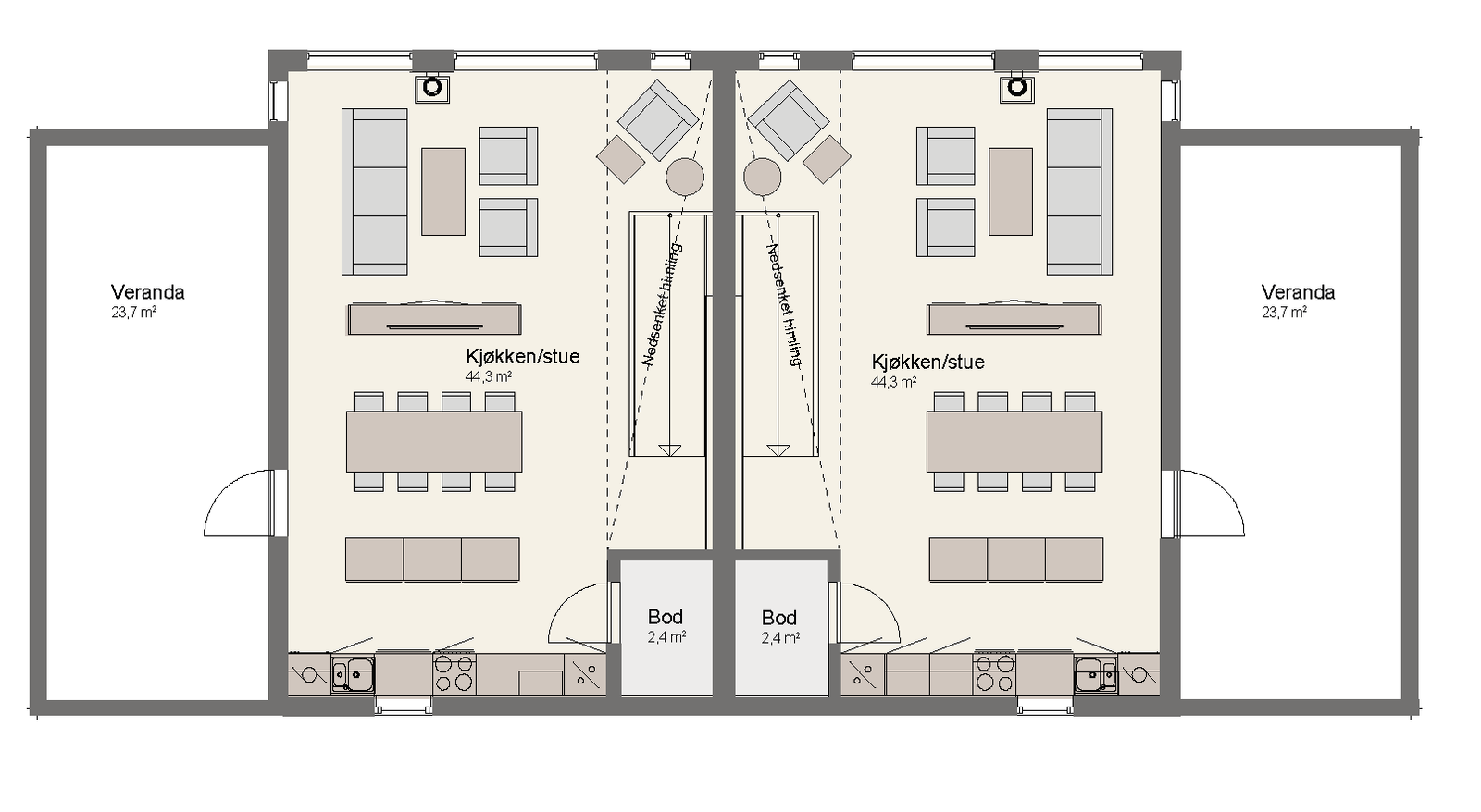 Plantegning bolig 1 Galleribilde