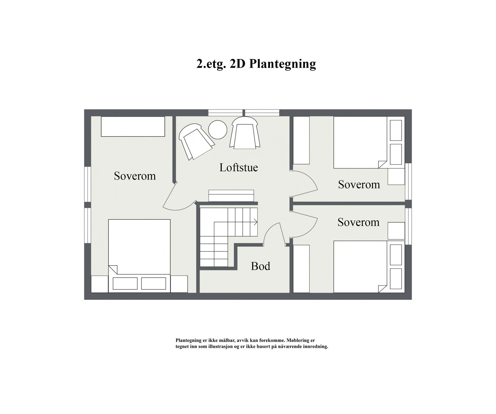 2.etg. - 2D Floor Plan Galleribilde