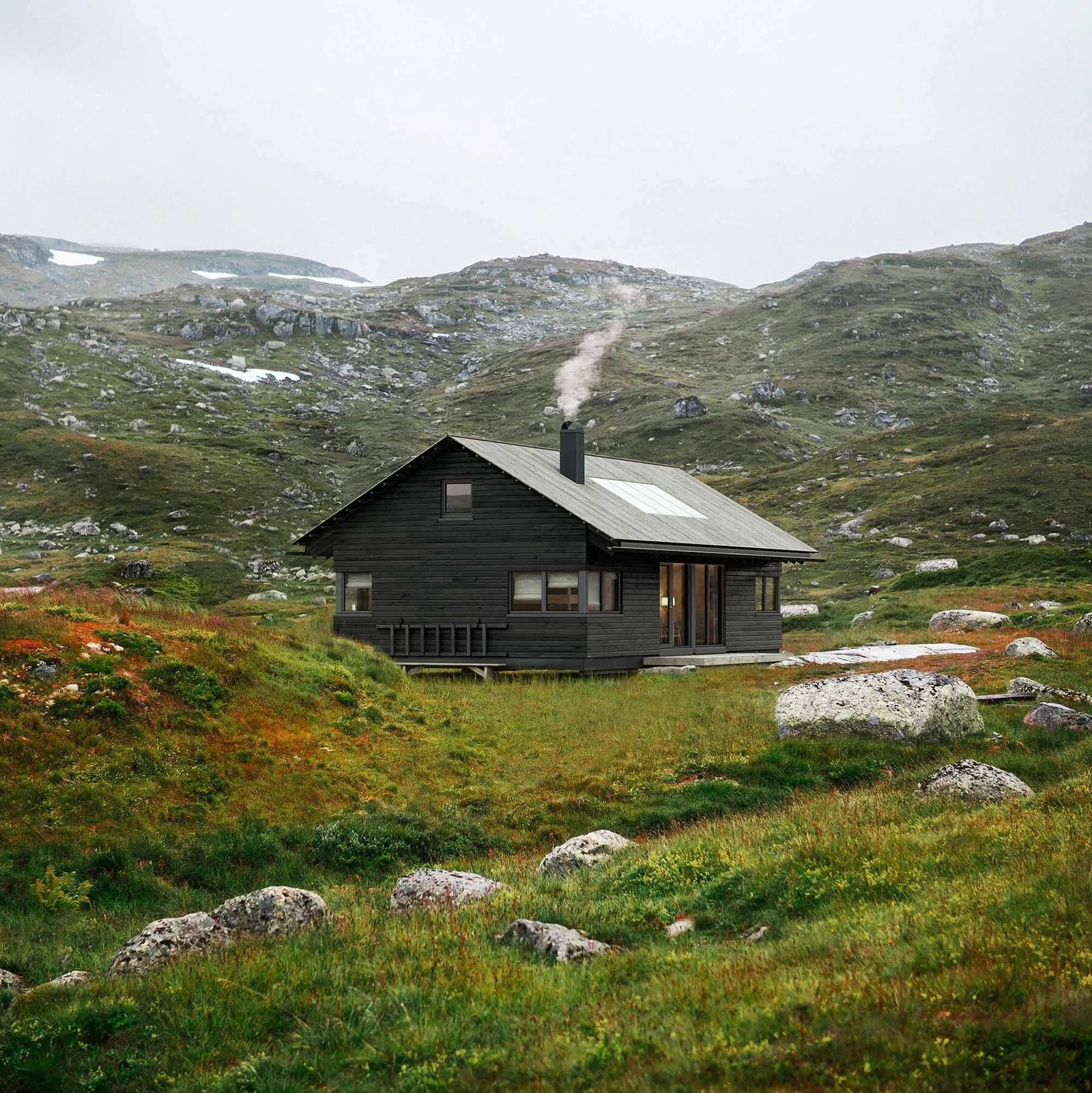 Illustrasjon hyttemodell Lette 70 Galleribilde