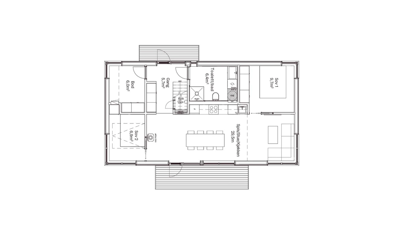 Plantegning hovedplan Galleribilde