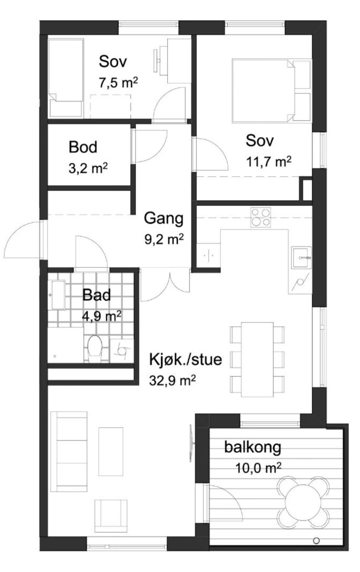 Plantegning Galleribilde