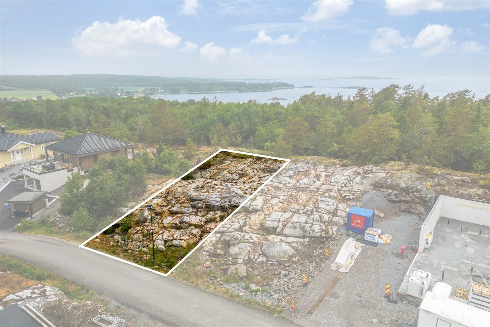 Omriss av tomtegrenser Galleribilde