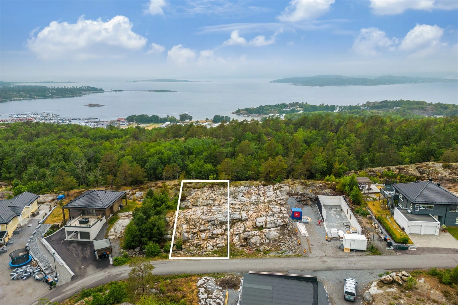 Omriss av tomtegrenser Galleribilde