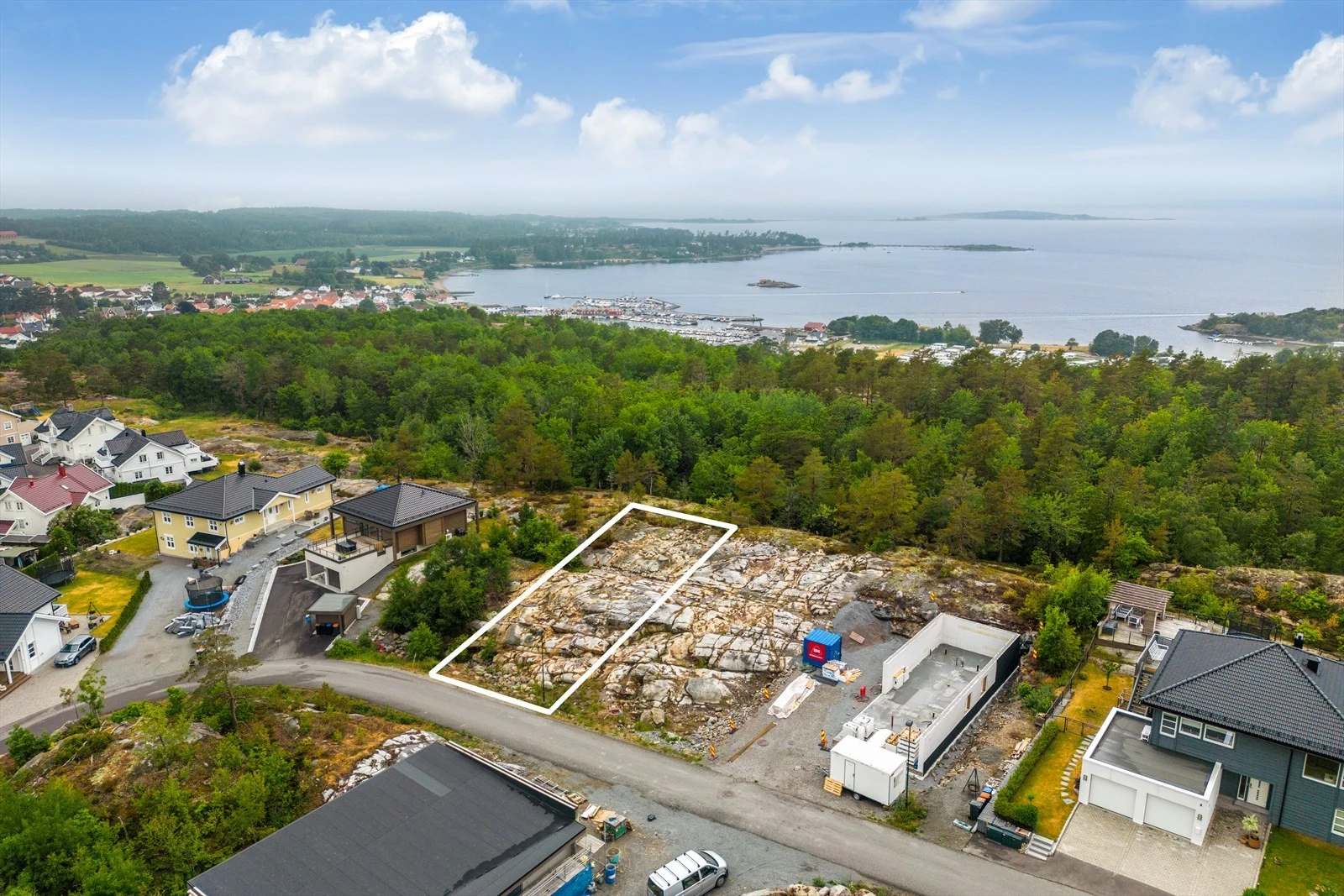 Omriss av tomtegrenser Galleribilde