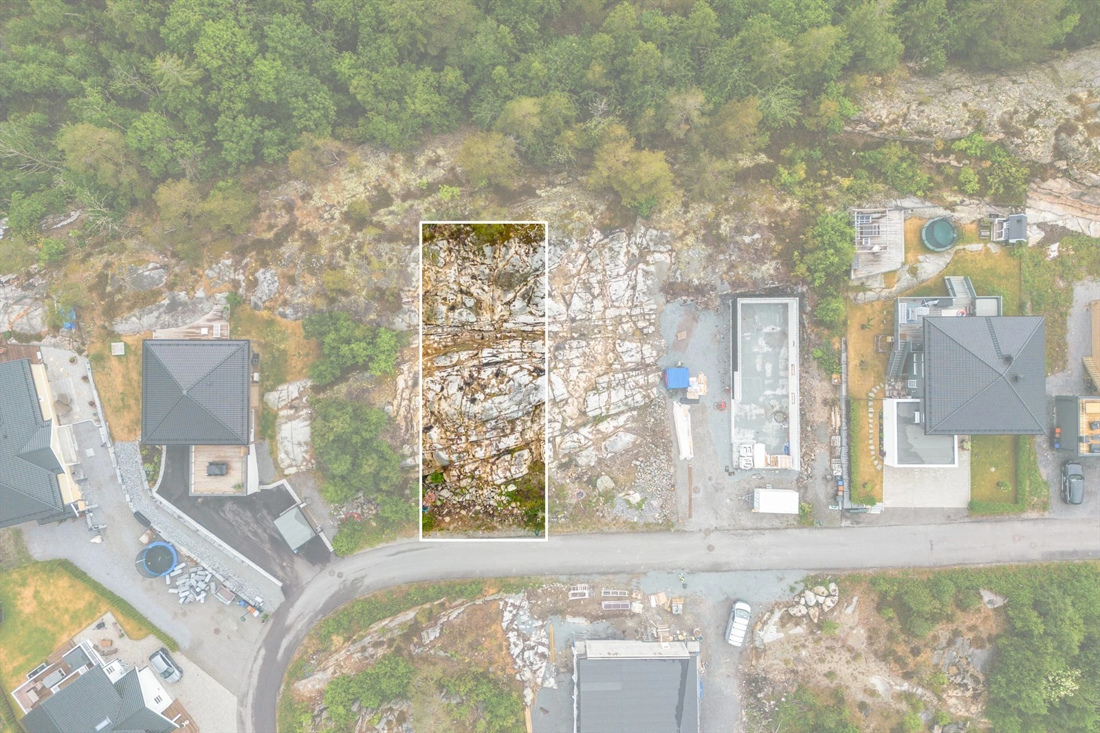 Omriss av tomtegrenser Galleribilde