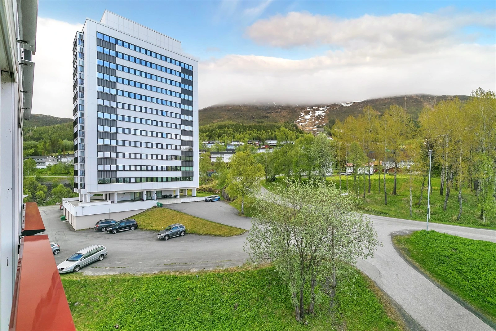 Utsikt fra balkong Galleribilde