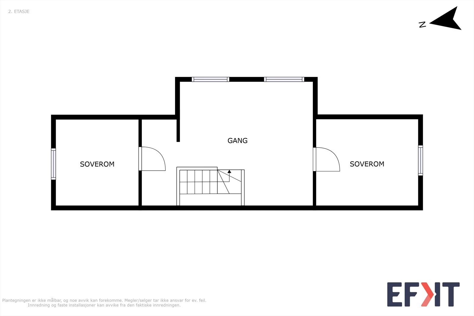 2. etasje - Plantegning Galleribilde