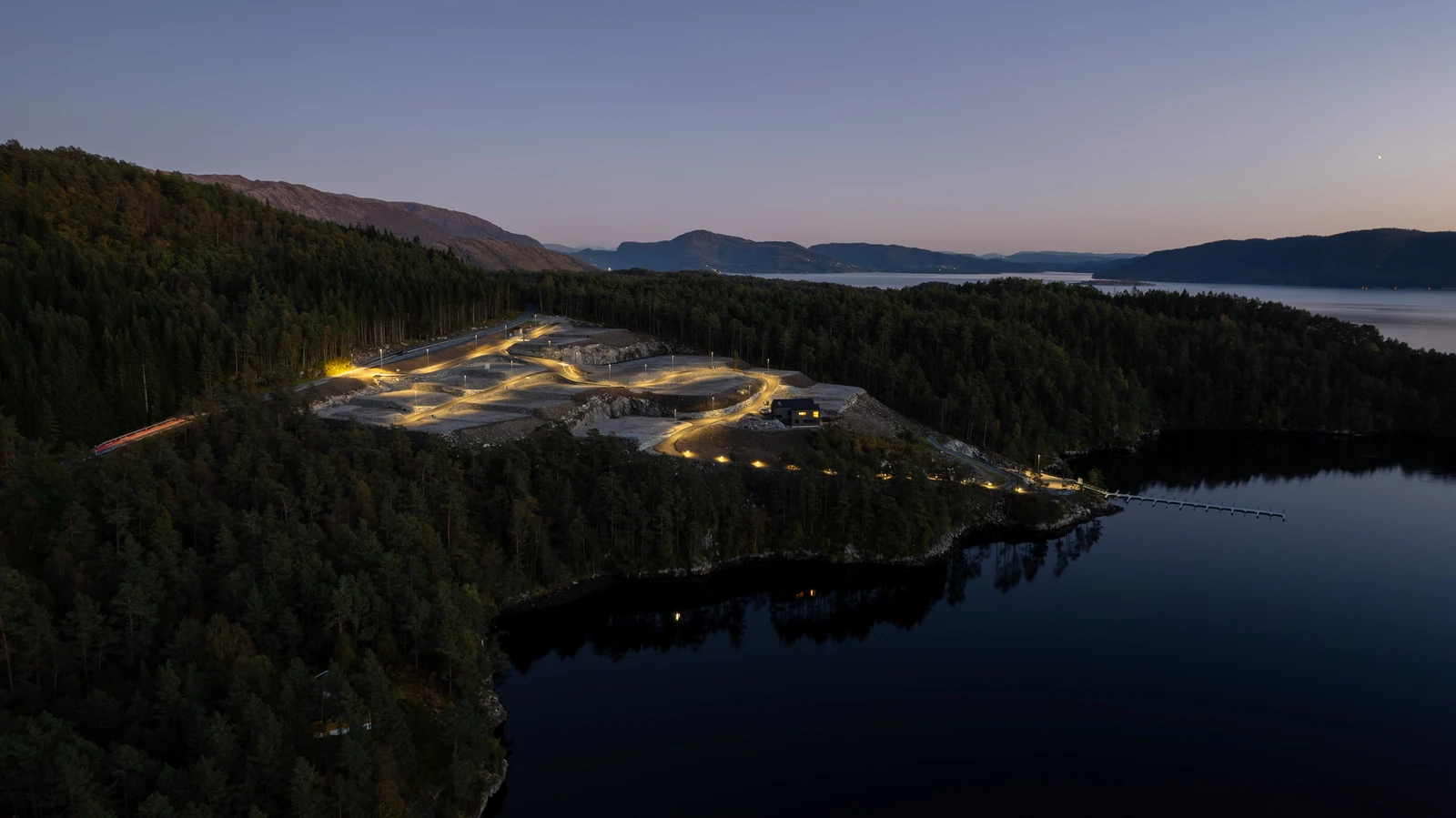 Fint opparbeidet område med 28 tomter for salg. Galleribilde