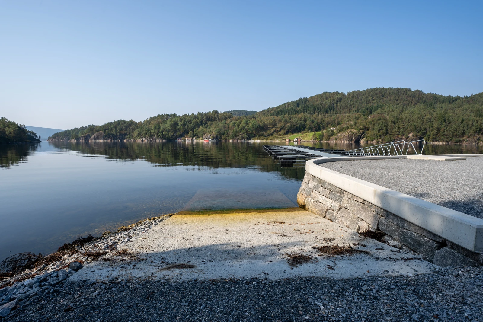Båtopptrekk kan brukes både under flo og fjære. Galleribilde