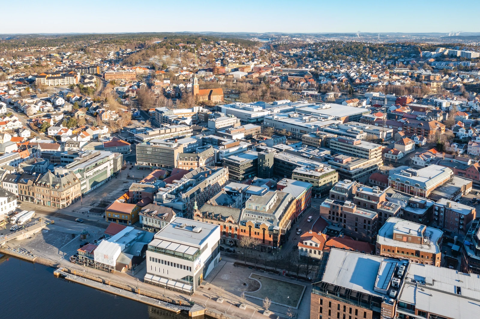 Brage Fram-gården midt i hjerte av Fredrikstad sentrum. Galleribilde