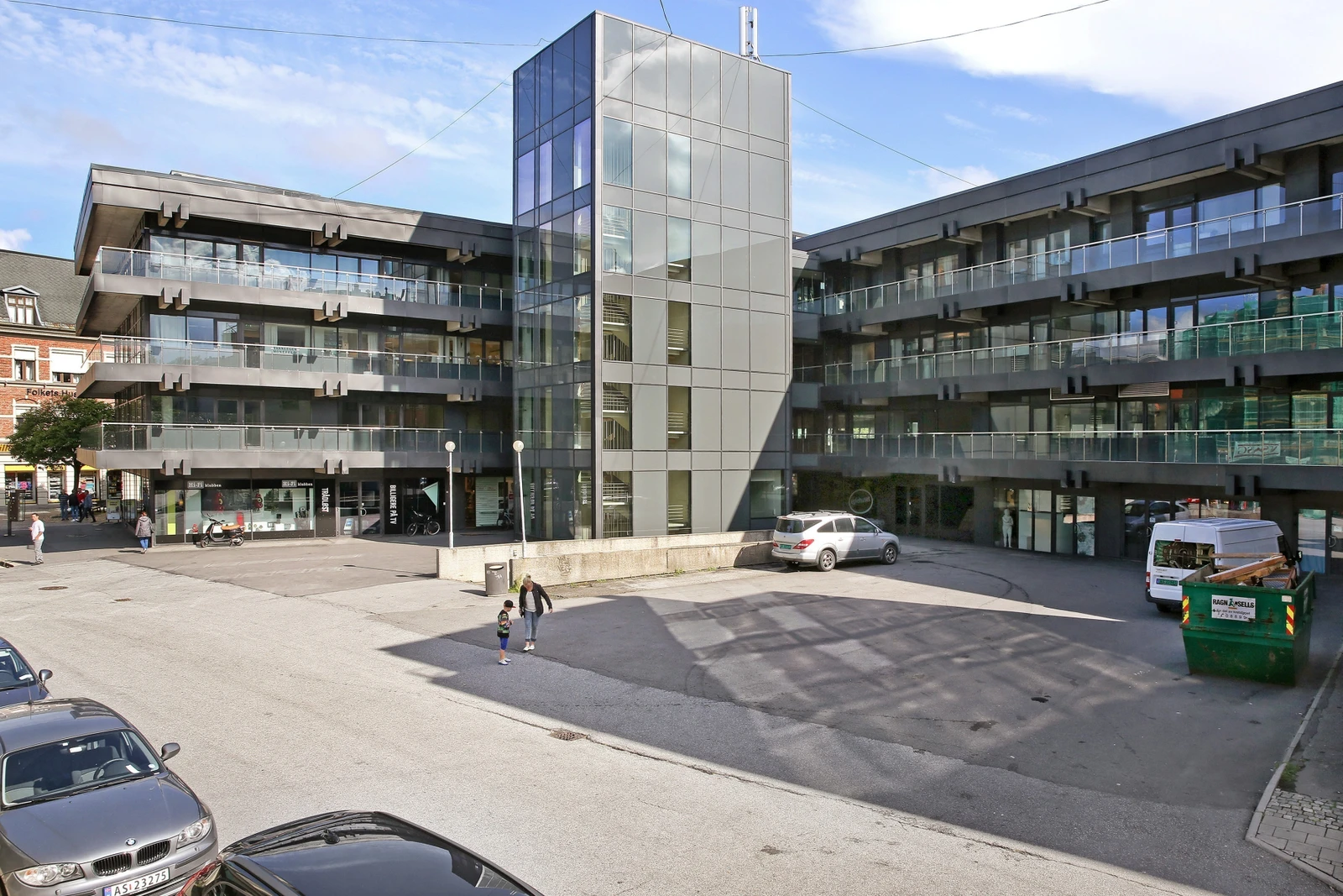 Brage Fram-gården midt i hjerte av Fredrikstad sentrum. Galleribilde