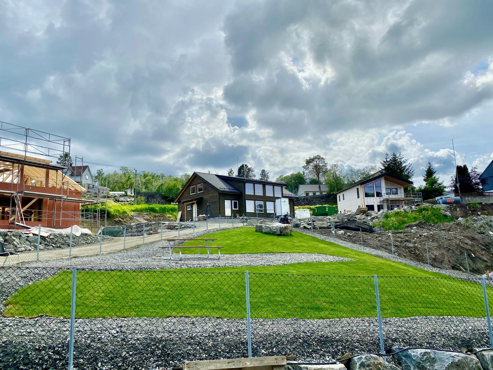 Lekeplass er etablert. Galleribilde