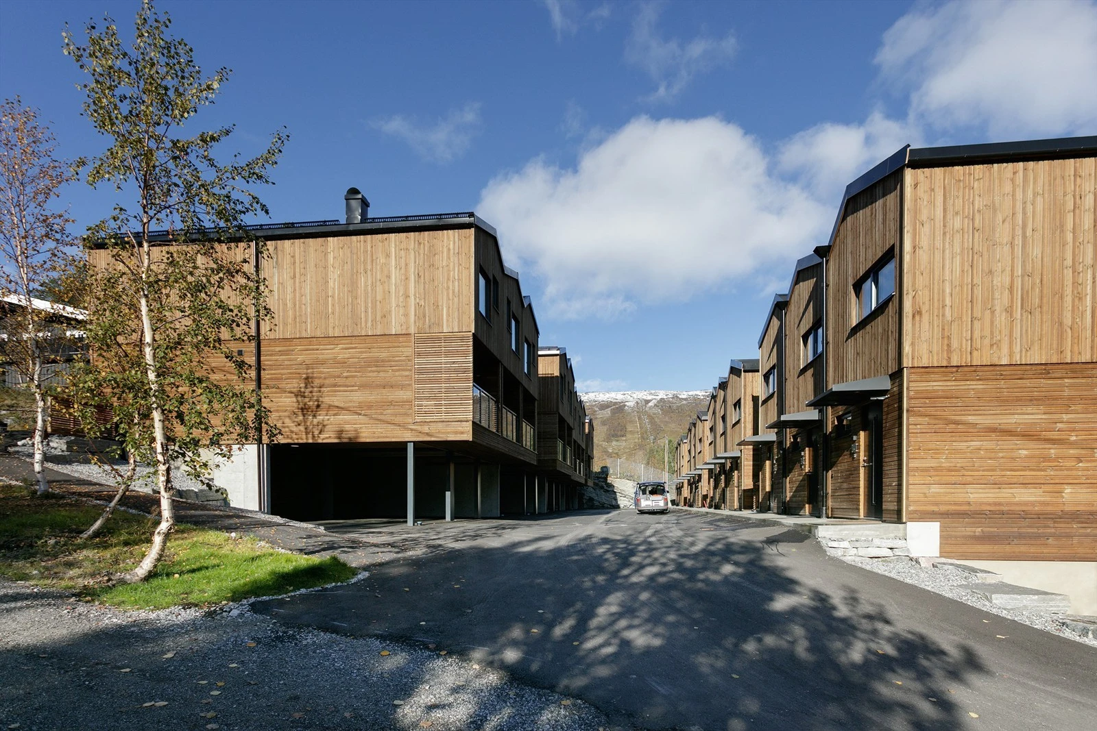 Fasade i sameiet med adkomst til leilighetene Galleribilde