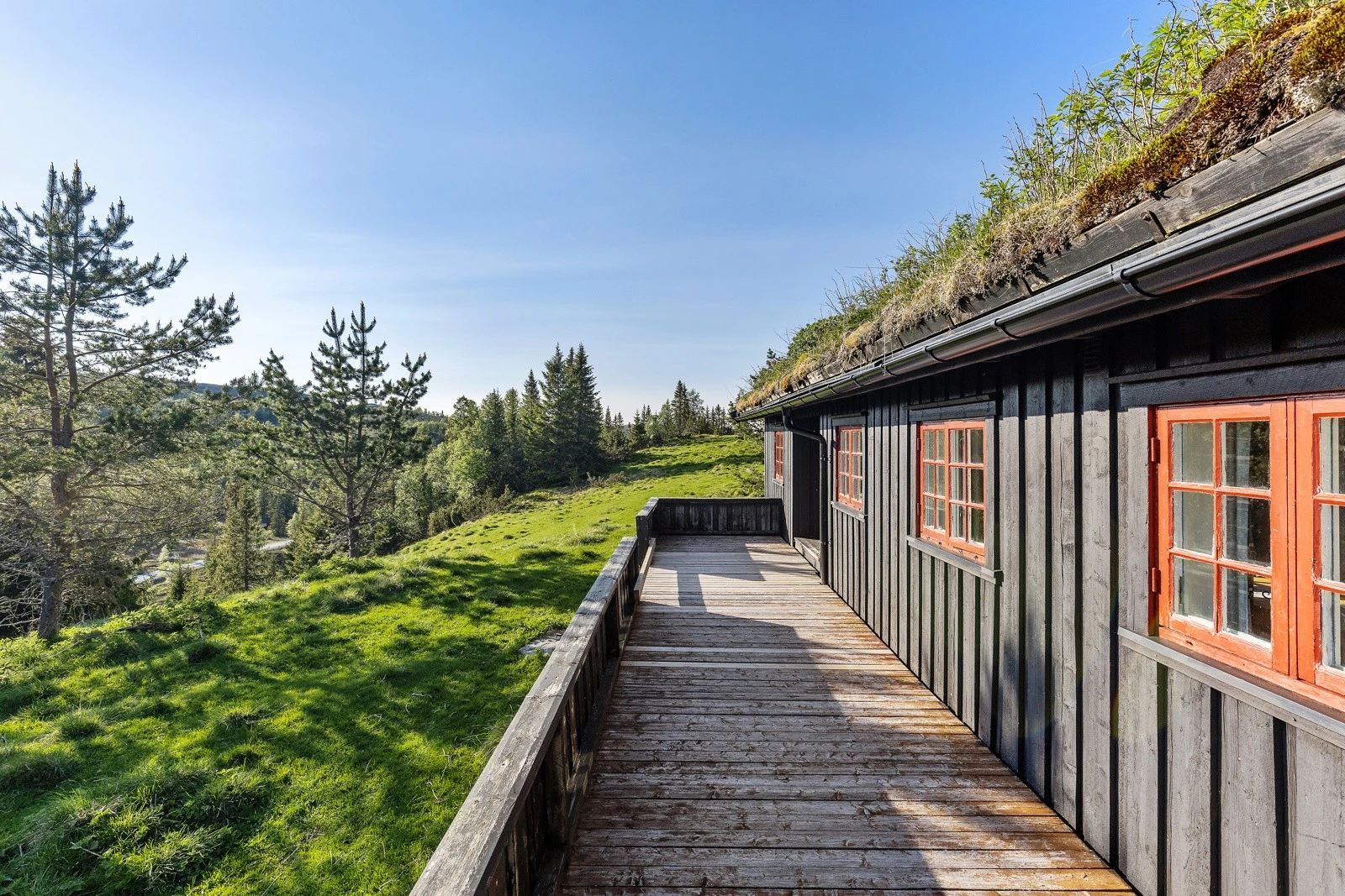 Hytta ligger svært fint til, like før kommunehytta. Galleribilde