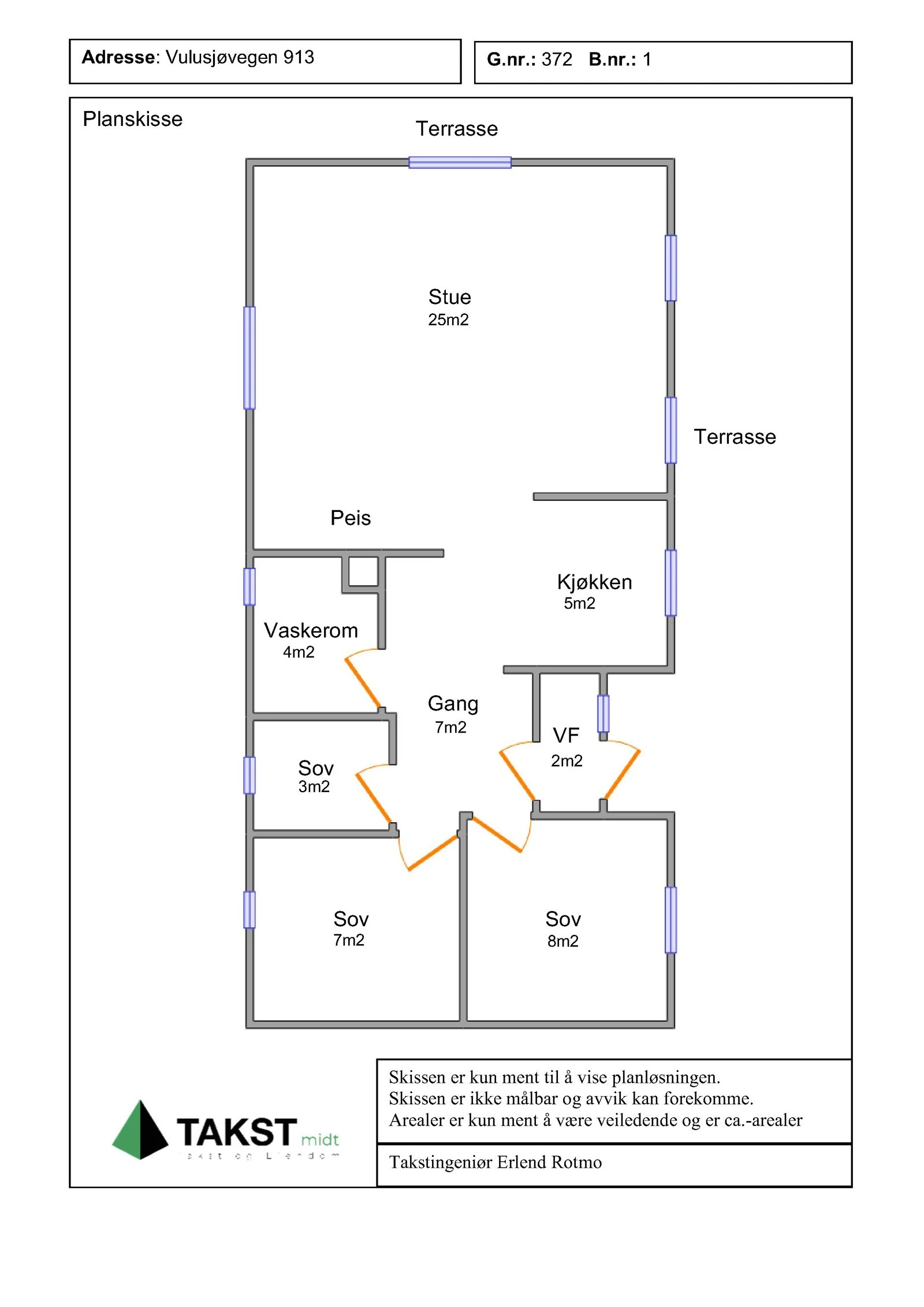 Planskisse Galleribilde