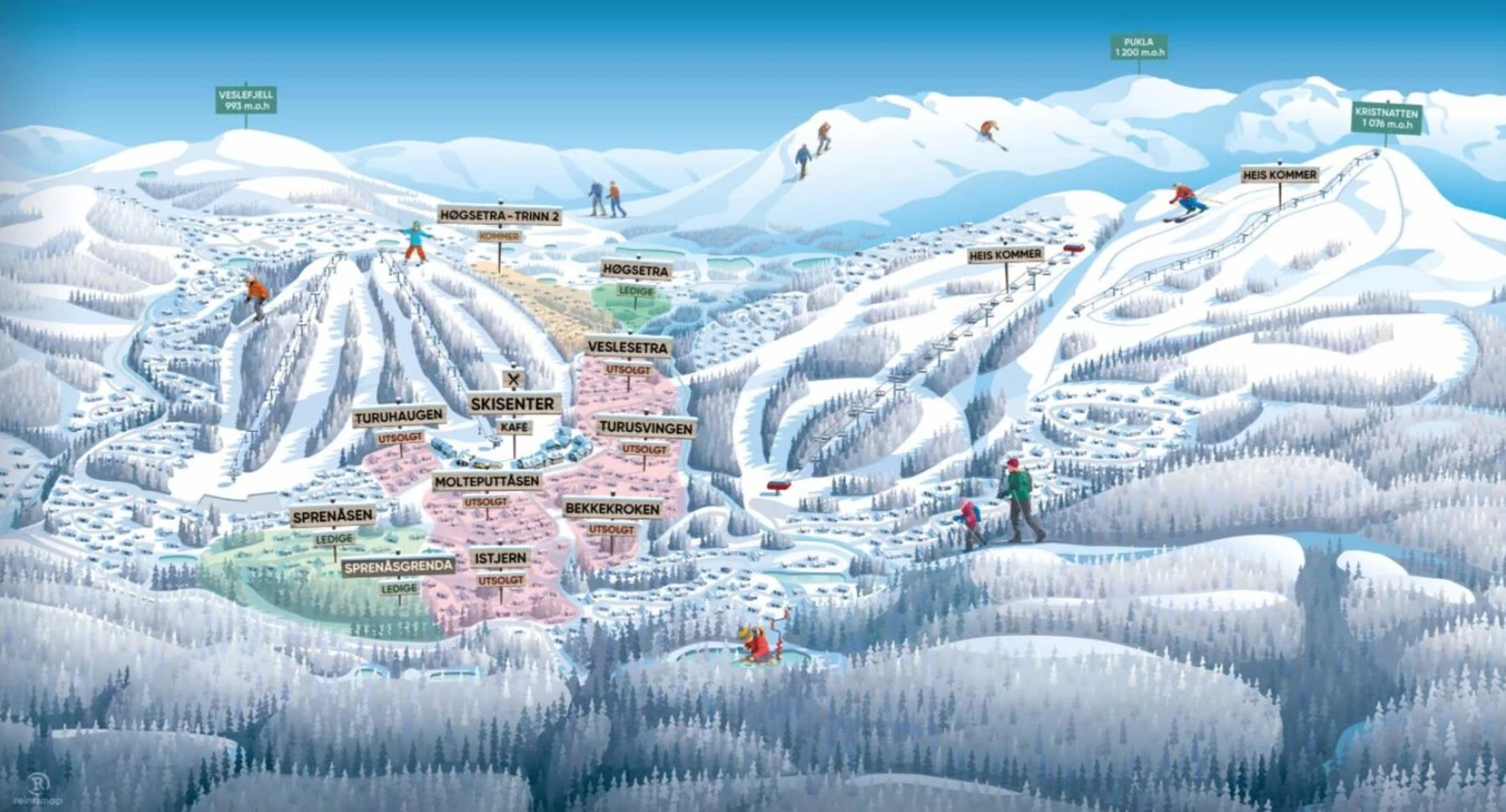 Illustrasjon over området Galleribilde