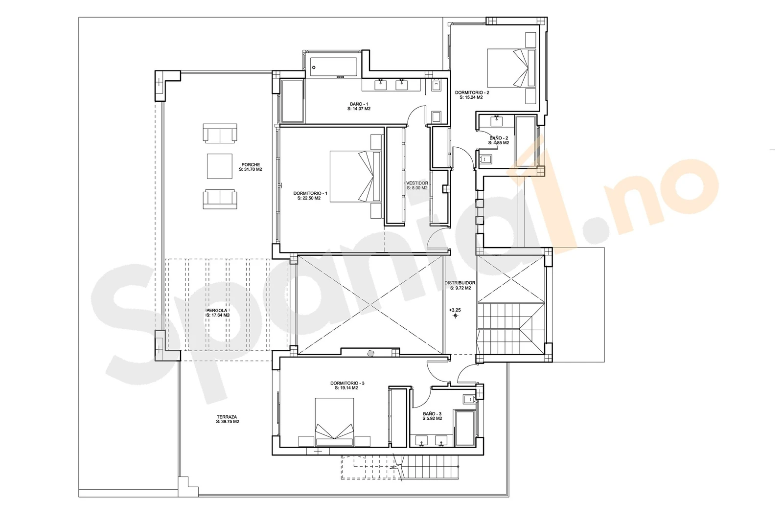 Plantegning 2. etg Galleribilde