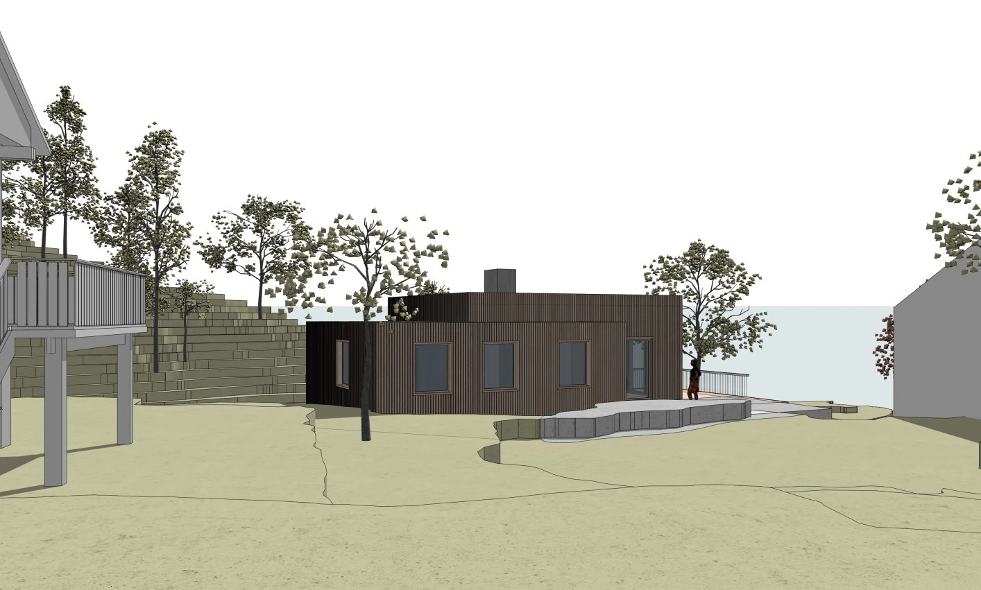 Forslag på bygningstegninger bakside. Tegningene er ikke byggesøkt og avvik kan forekomme. Kontakt megler for info. Galleribilde