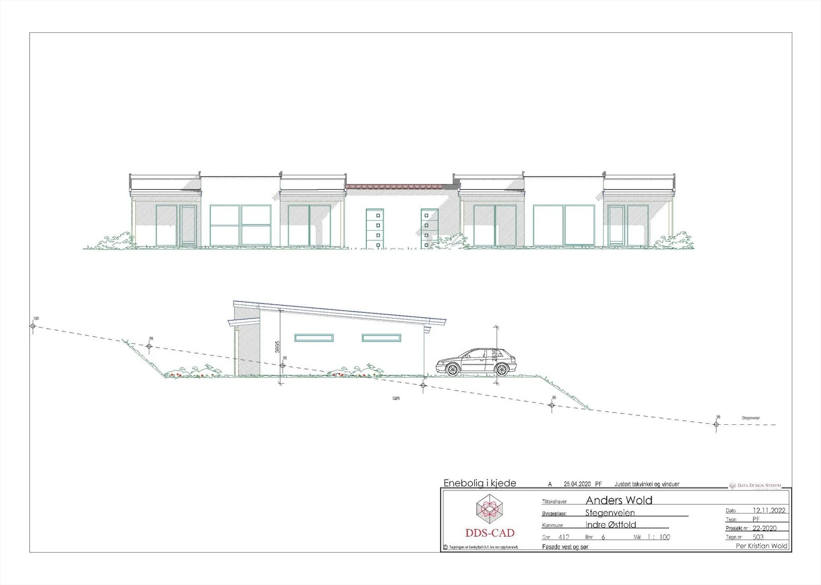 Stegenveien 124 - Fasade sør og vest.jpg Galleribilde