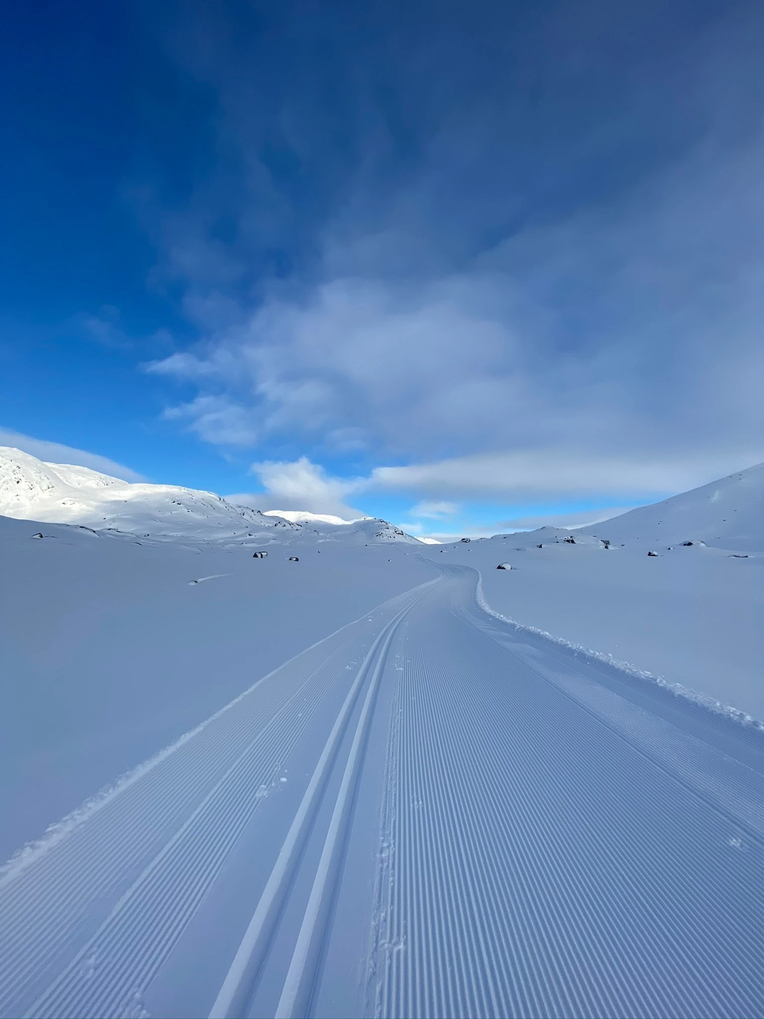 Oppkjørte langrennsløyper Galleribilde